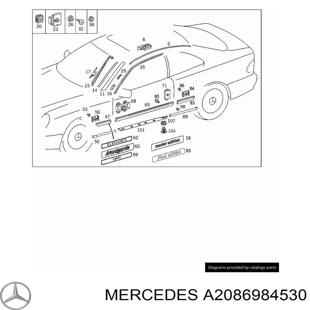 A2086984530 Mercedes 