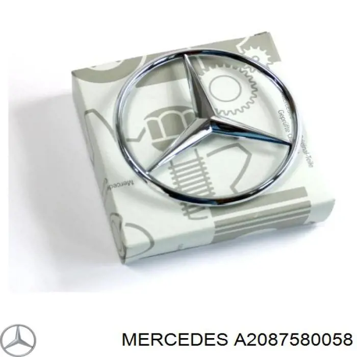 2107580058 Mercedes Emblema de tampa de porta-malas (emblema de firma)