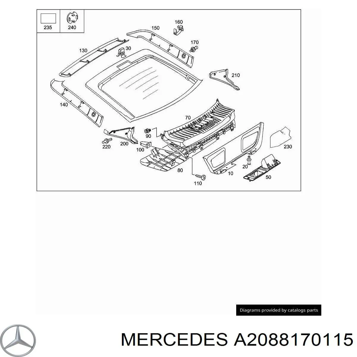 A2088170115 Mercedes 
