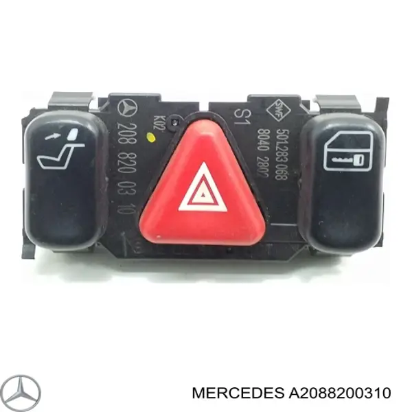 Botão de ativação do sinal de emergência Mercedes A2088200310 preço, a partir de 28,94 USD