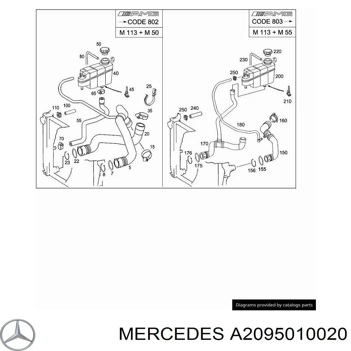  Mercedes A2095010020 preço, a partir de 7,23 USD