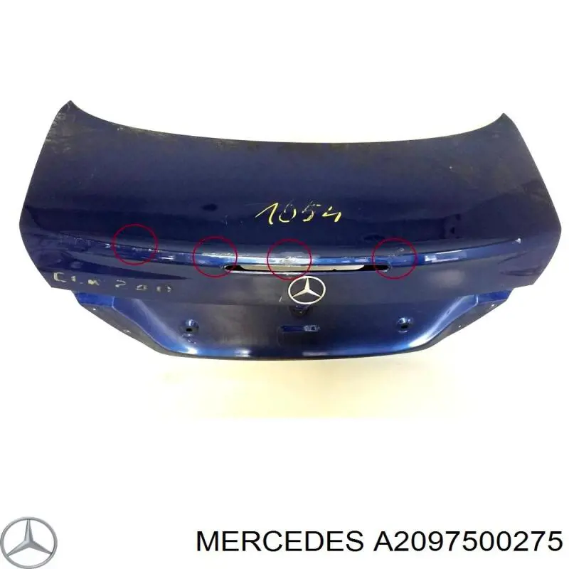 209750027528 Mercedes Tampa de porta-malas