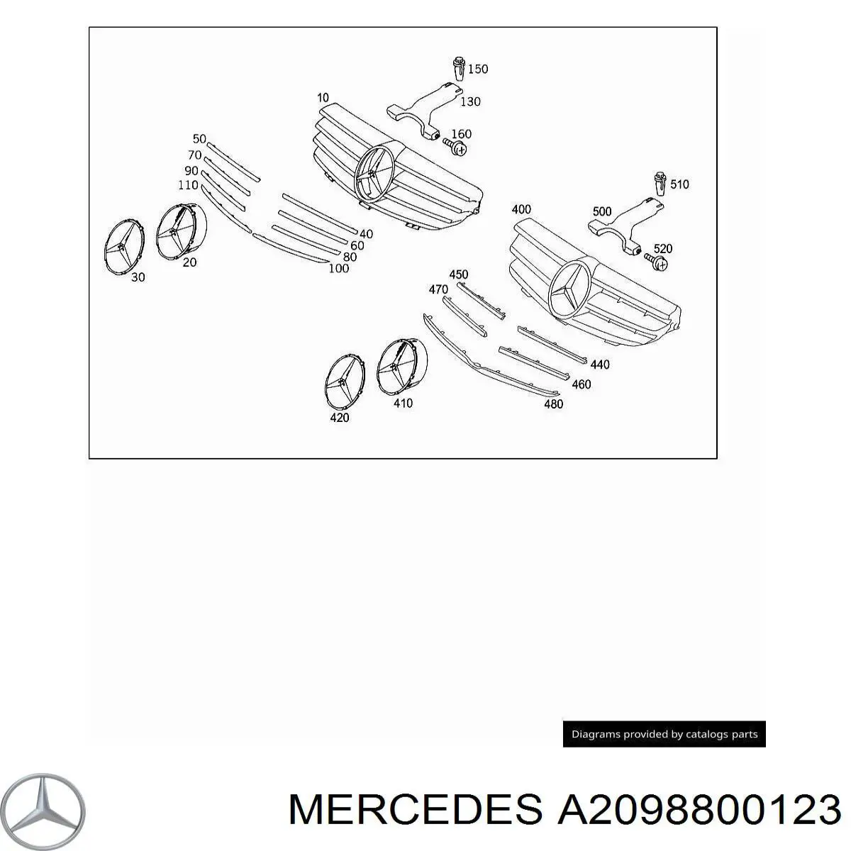  Mercedes A20988001239040 preço, a partir de 171,88 USD