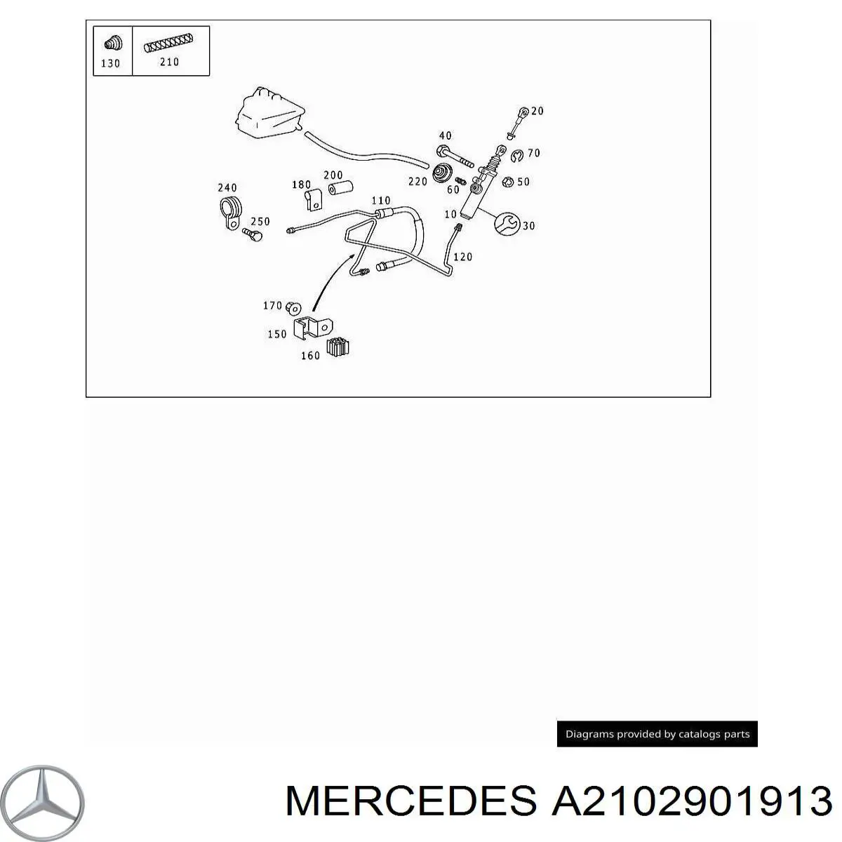 A2102901913 Mercedes Mangueira de embraiagem