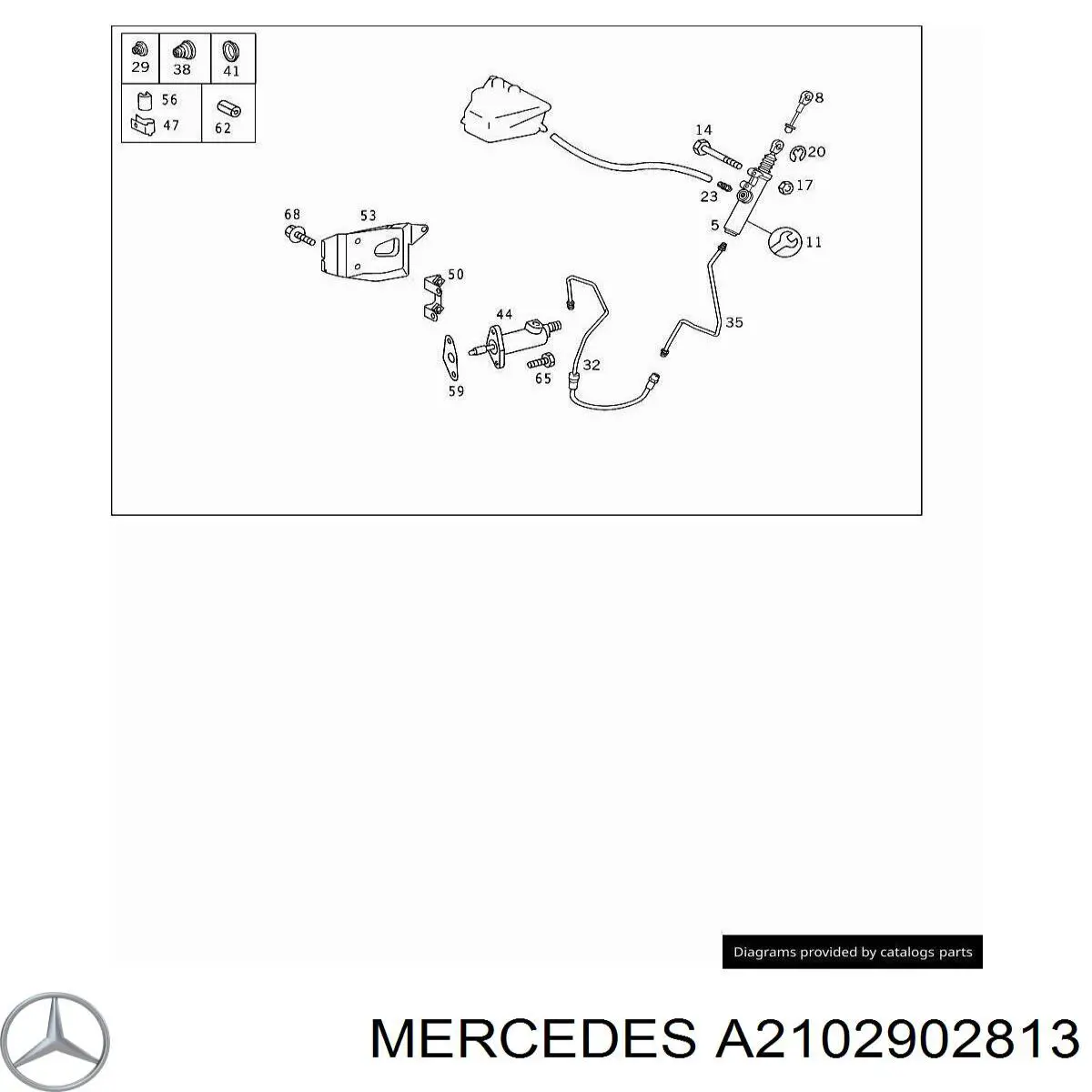Mangueira de embraiagem Mercedes A2102902913 preço, a partir de 179,38 USD