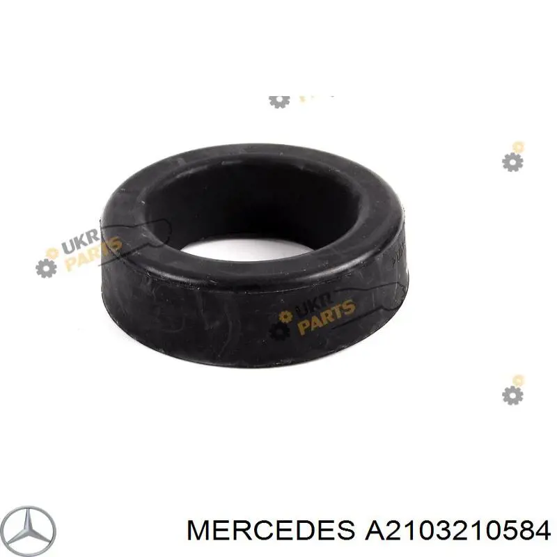 A2103210584 Mercedes Espaçador (anel de borracha) da mola dianteira superior