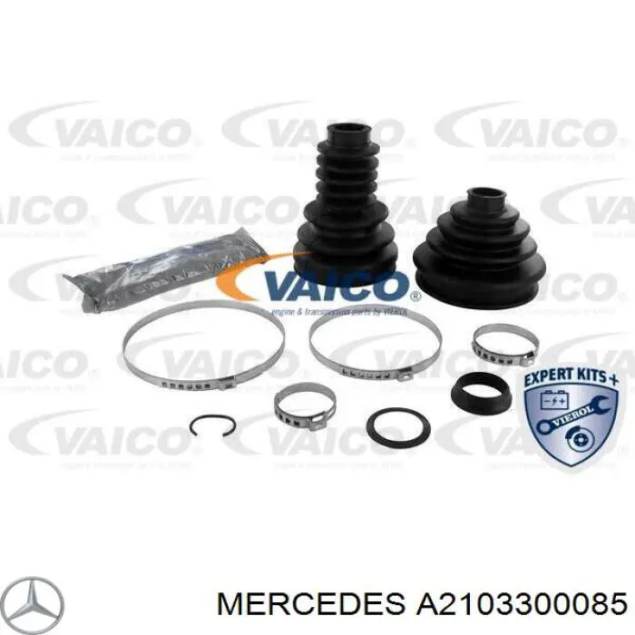 Compre A2103300085 Mercedes Botas de proteção de Juntas homocinéticas do semieixo dianteiro, kit