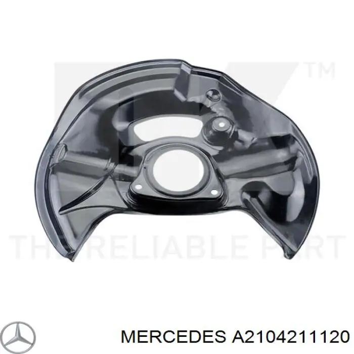 Proteção do freio de disco dianteiro direito Mercedes A2104211120 preço, a partir de 36,49 USD