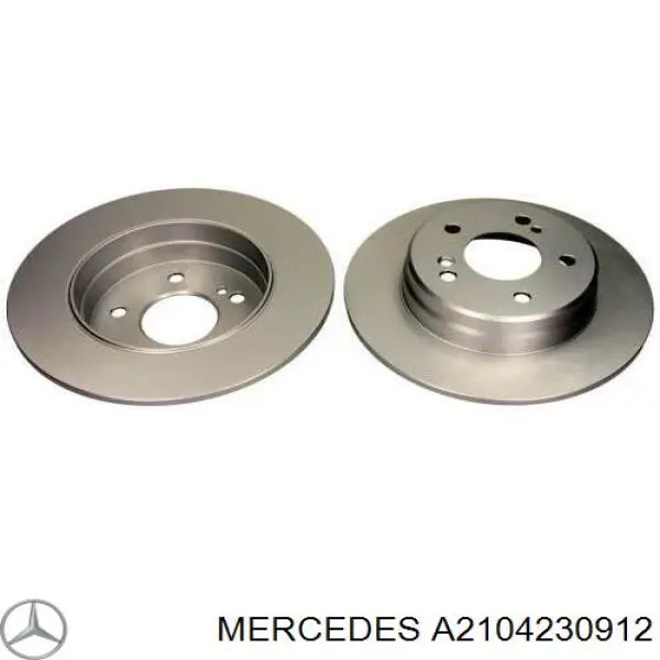 A2104230912 Mercedes Disco do freio traseiro