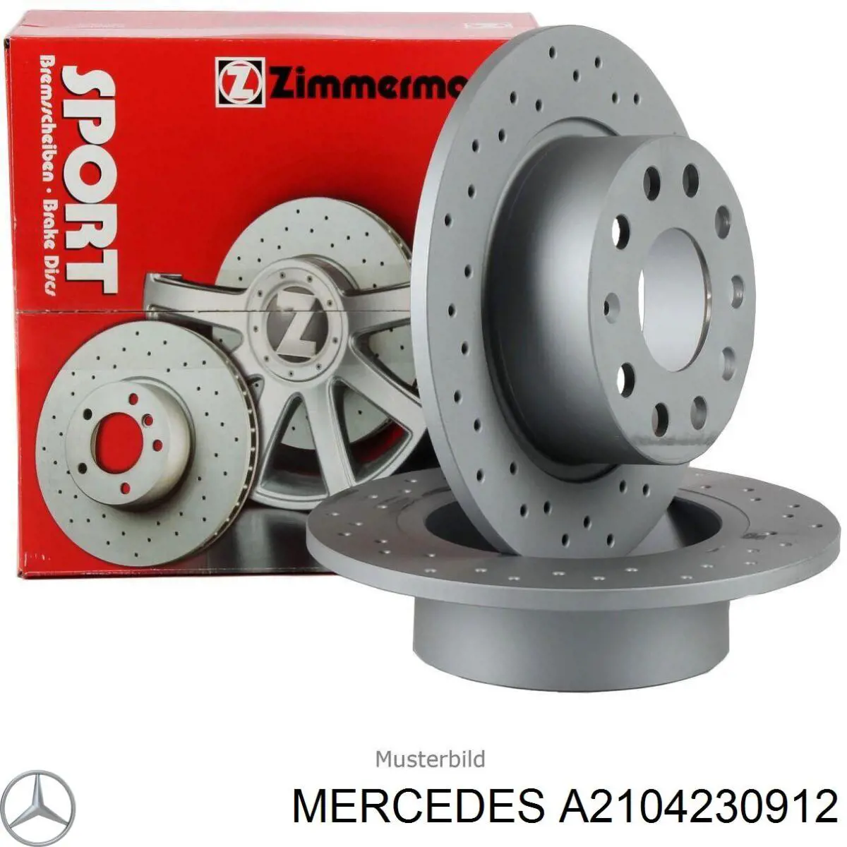 Disco do freio traseiro Mercedes A2104230912 preço, a partir de 51,08 USD