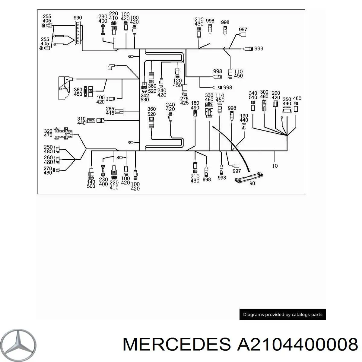  Mercedes A2104400008 preço, a partir de 46,41 USD