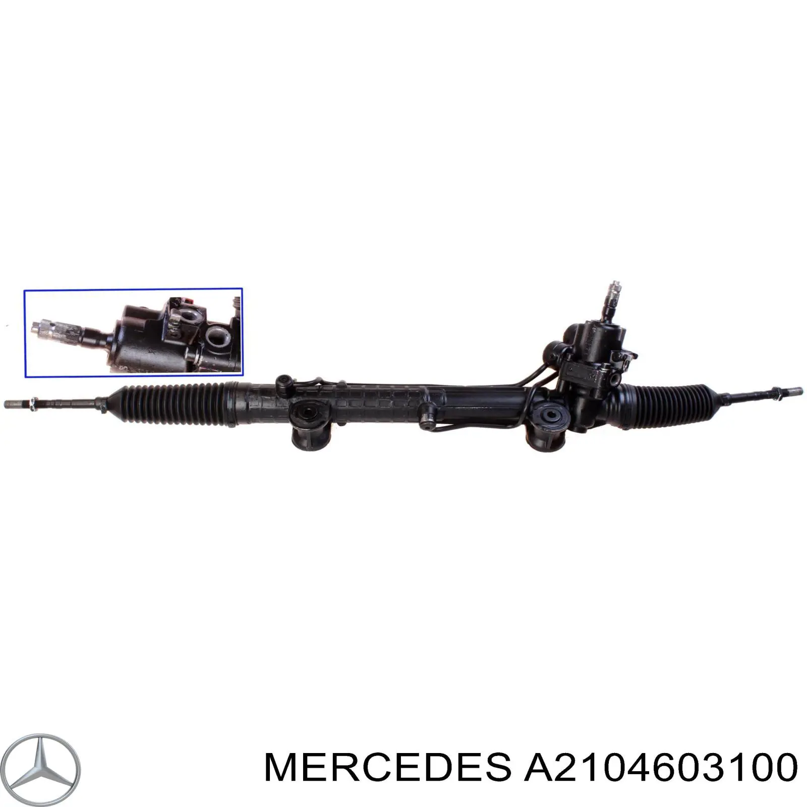 A2104603100 Mercedes Cremalheira da direção