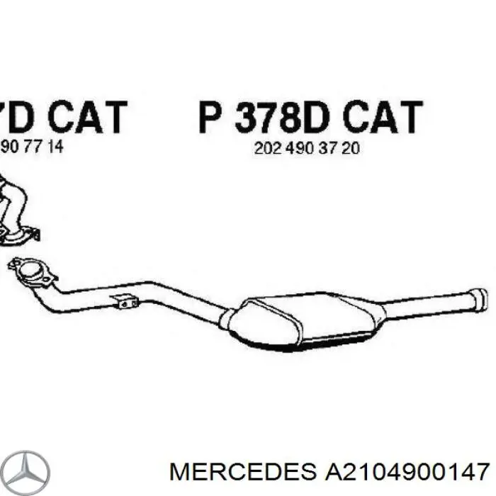 Compre A2104900147 Mercedes Convertidor - catalisador