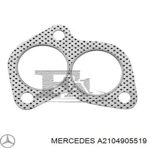 Tubo de admissão dianteiro (calças) do silenciador Mercedes A2104905519 preço, a partir de 539,95 USD
