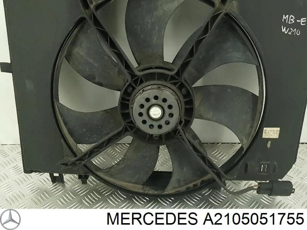 A2105051755 Mercedes Difusor do radiador de esfriamento