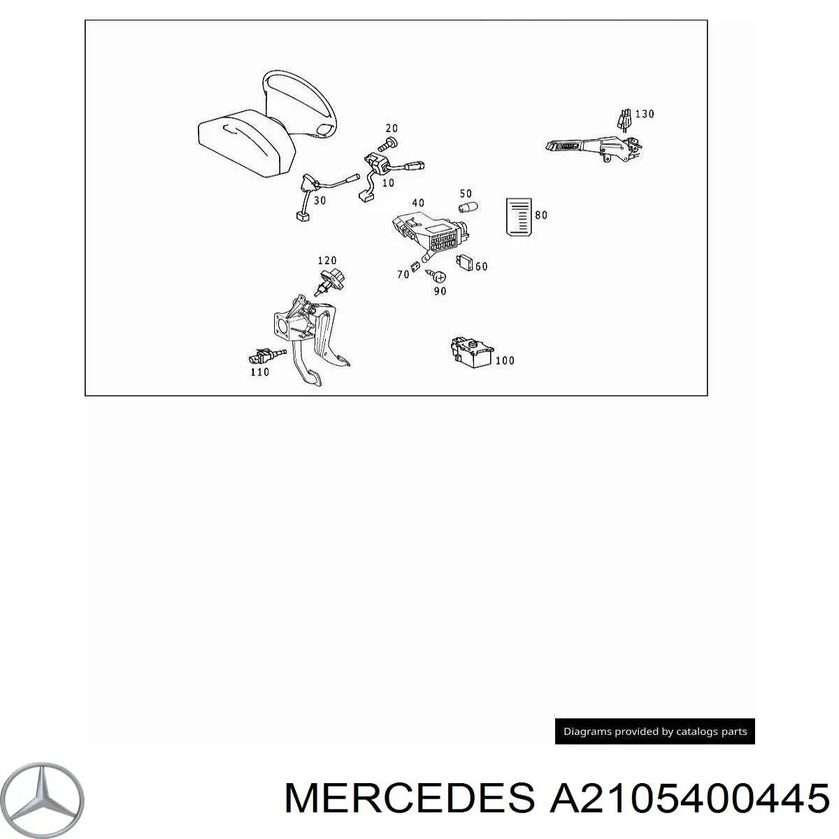 A2105400445 Mercedes Comutador de controlo de cruzeiro