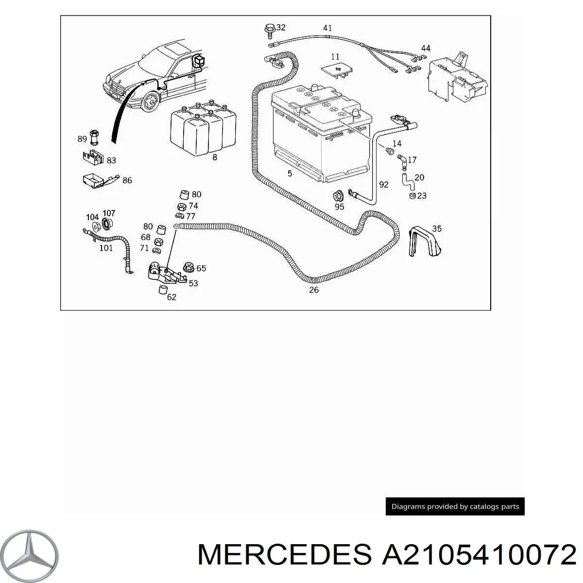 A2105410072 Mercedes 
