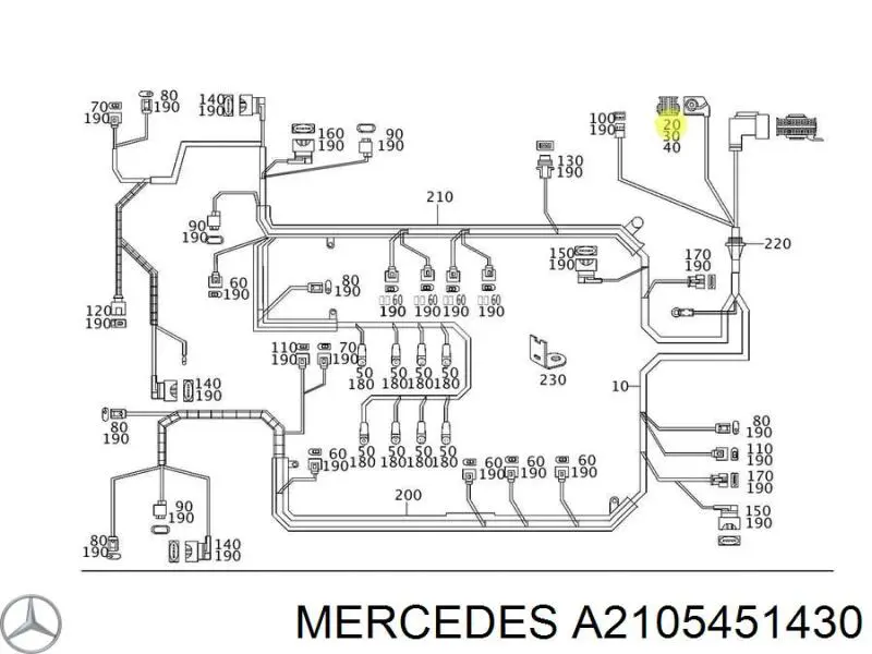 A2105451430 Mercedes 