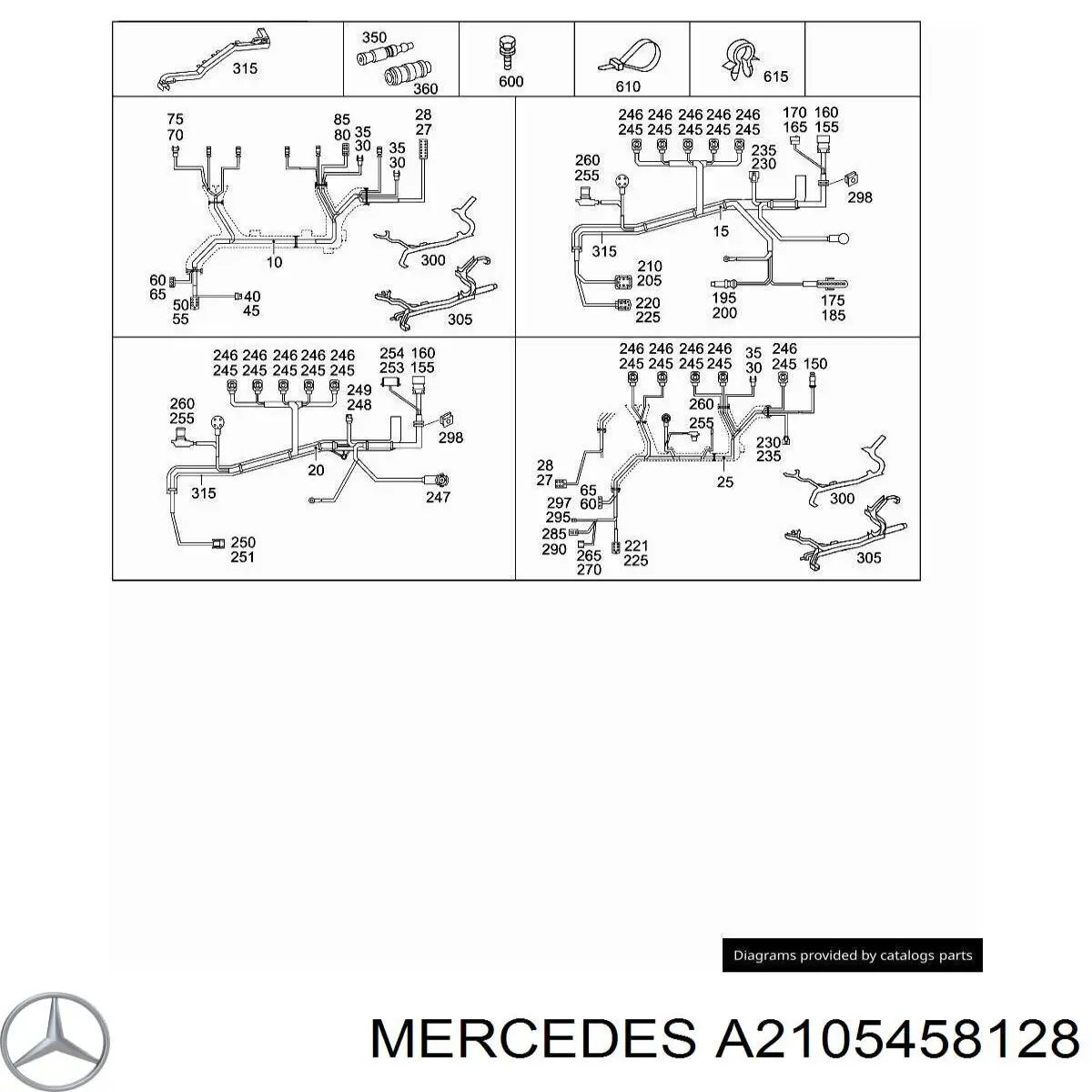  Mercedes A2105458128 preço, a partir de 7,05 USD