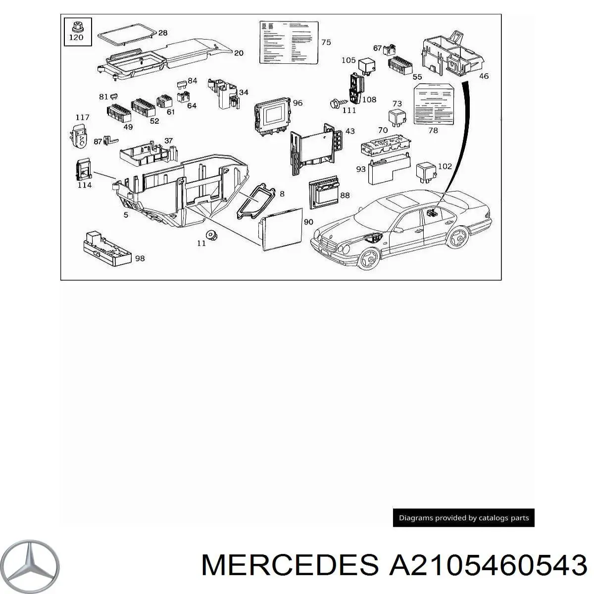 A2105460543 Mercedes 