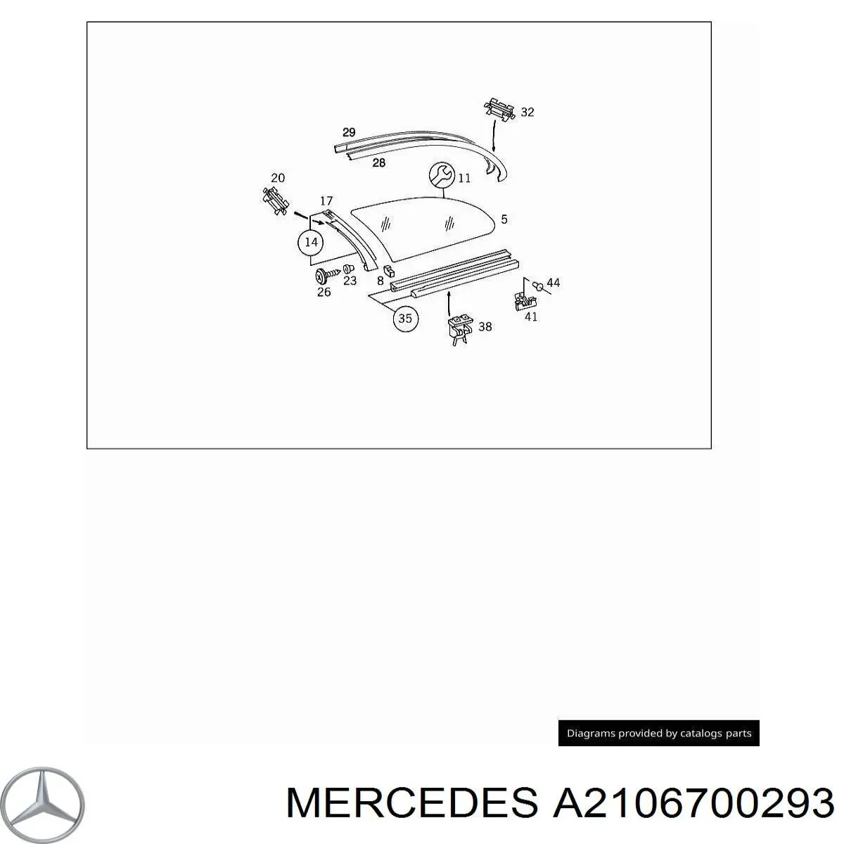 Pára-brisas Mercedes A2106700293 preço, a partir de 140,54 USD