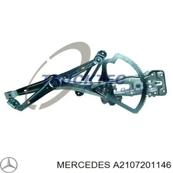 A2107201146 Mercedes Mecanismo de acionamento de vidro da porta dianteira esquerda