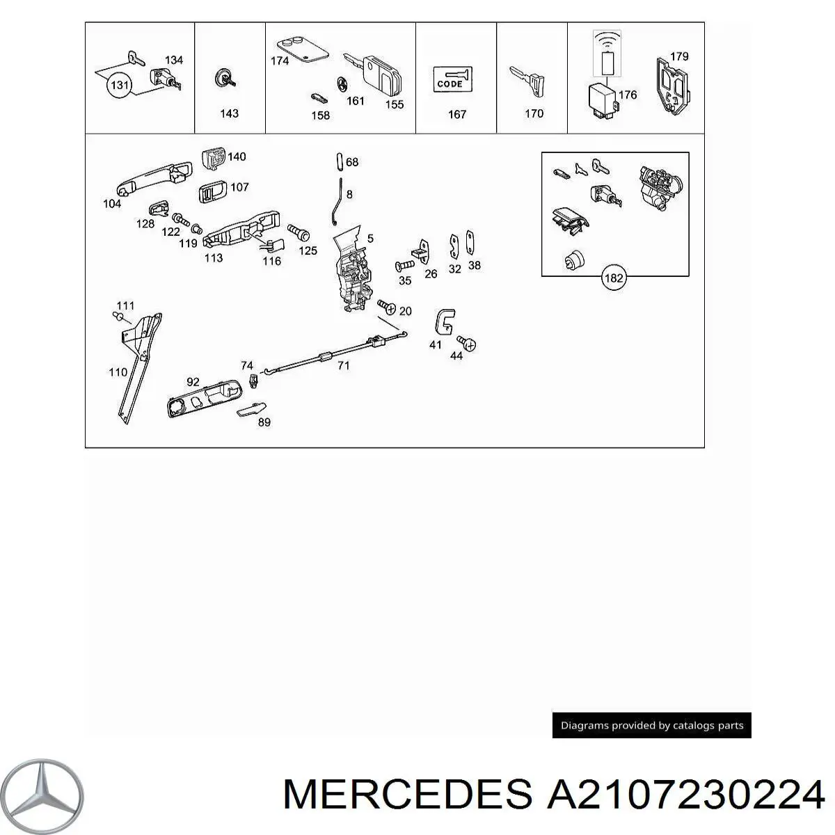  Mercedes A2107230224 preço, a partir de 11,21 USD
