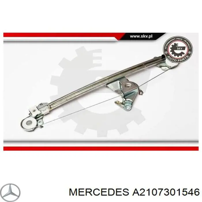 Mecanismo de acionamento de vidro da porta traseira esquerda Mercedes A2107301546 preço, a partir de 46,74 USD