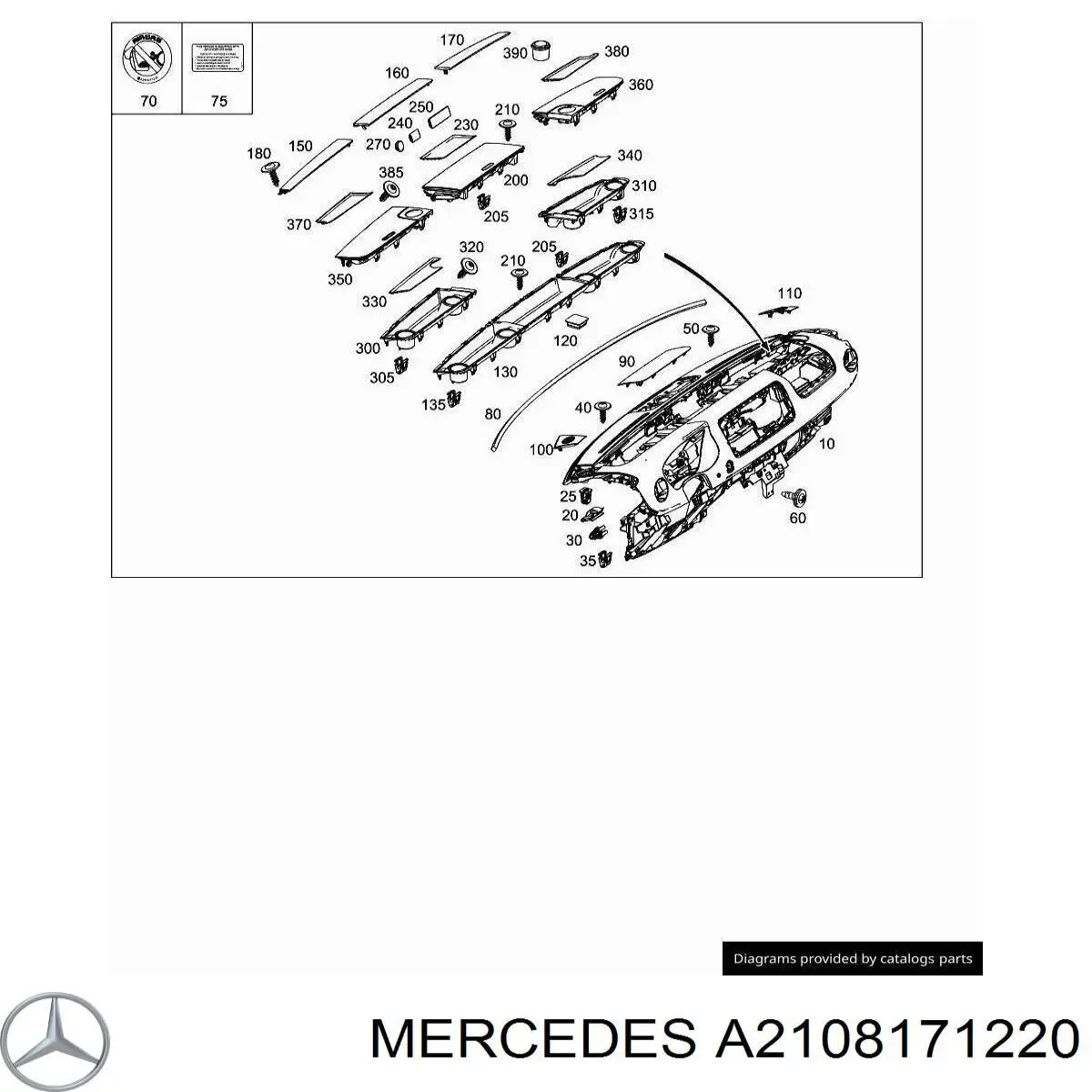 Compre A2108171220 Mercedes 