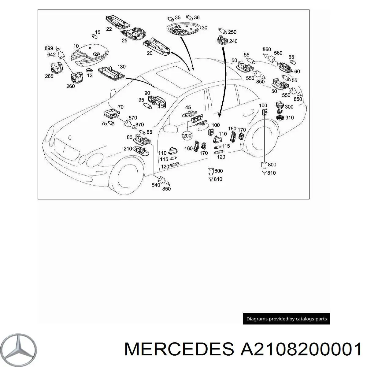 Mercedes A2108200001 preço, a partir de 27,89 USD