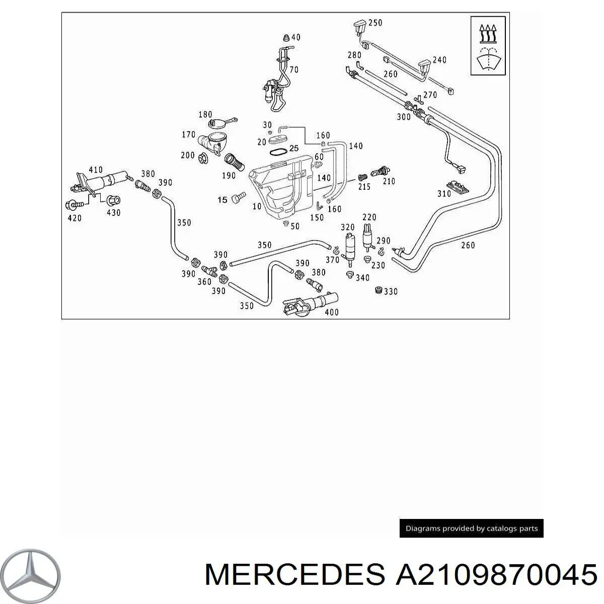 A2109870045 Mercedes Tampão de fundo de carroçaria