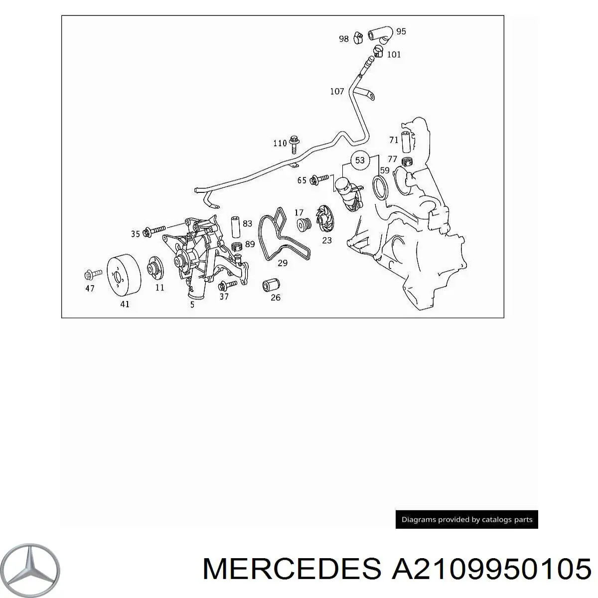  Mercedes A2109950105 preço, a partir de 5,96 USD