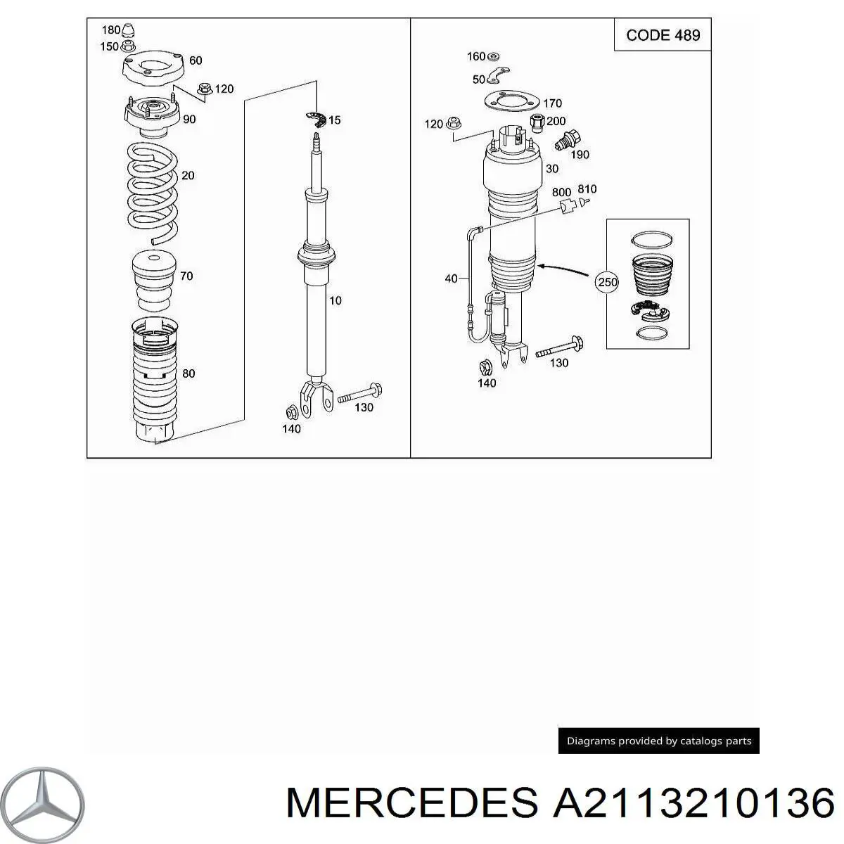 A2113210136 Mercedes 