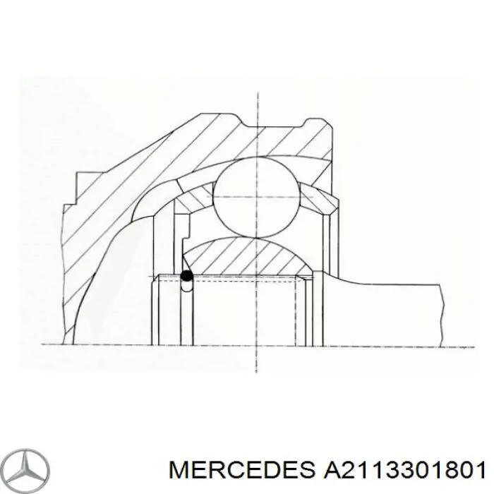 Semieixo (acionador) dianteiro direito Mercedes A2113301801 preço, a partir de 126,23 USD