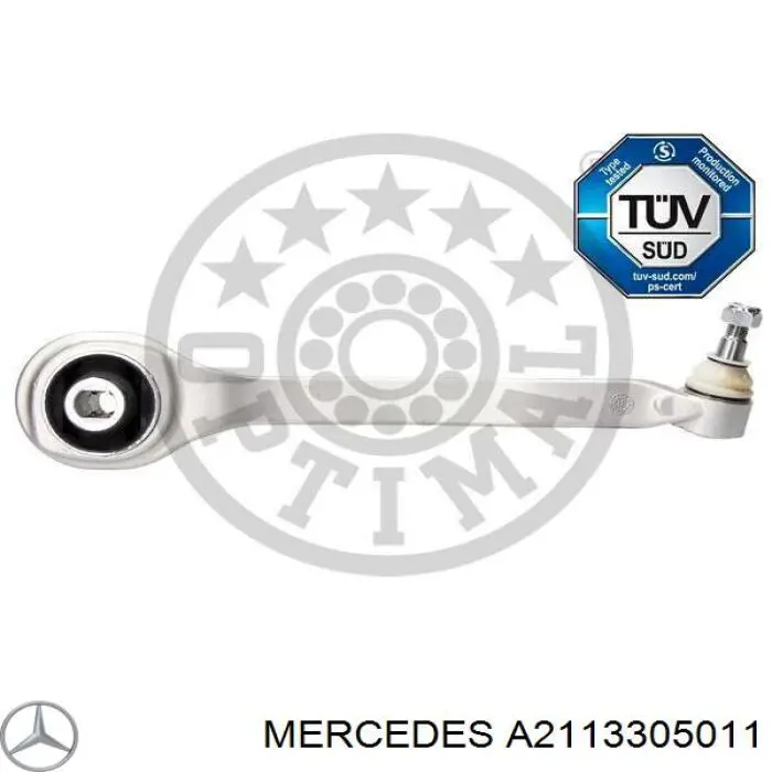A2113305011 Mercedes Braço oscilante inferior direito de suspensão dianteira