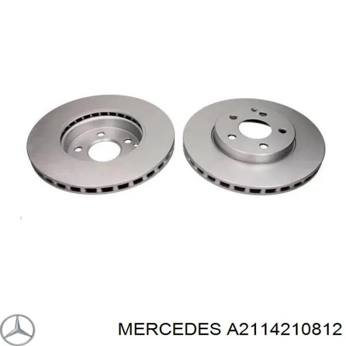Compre A2114210812 Mercedes Disco do freio dianteiro