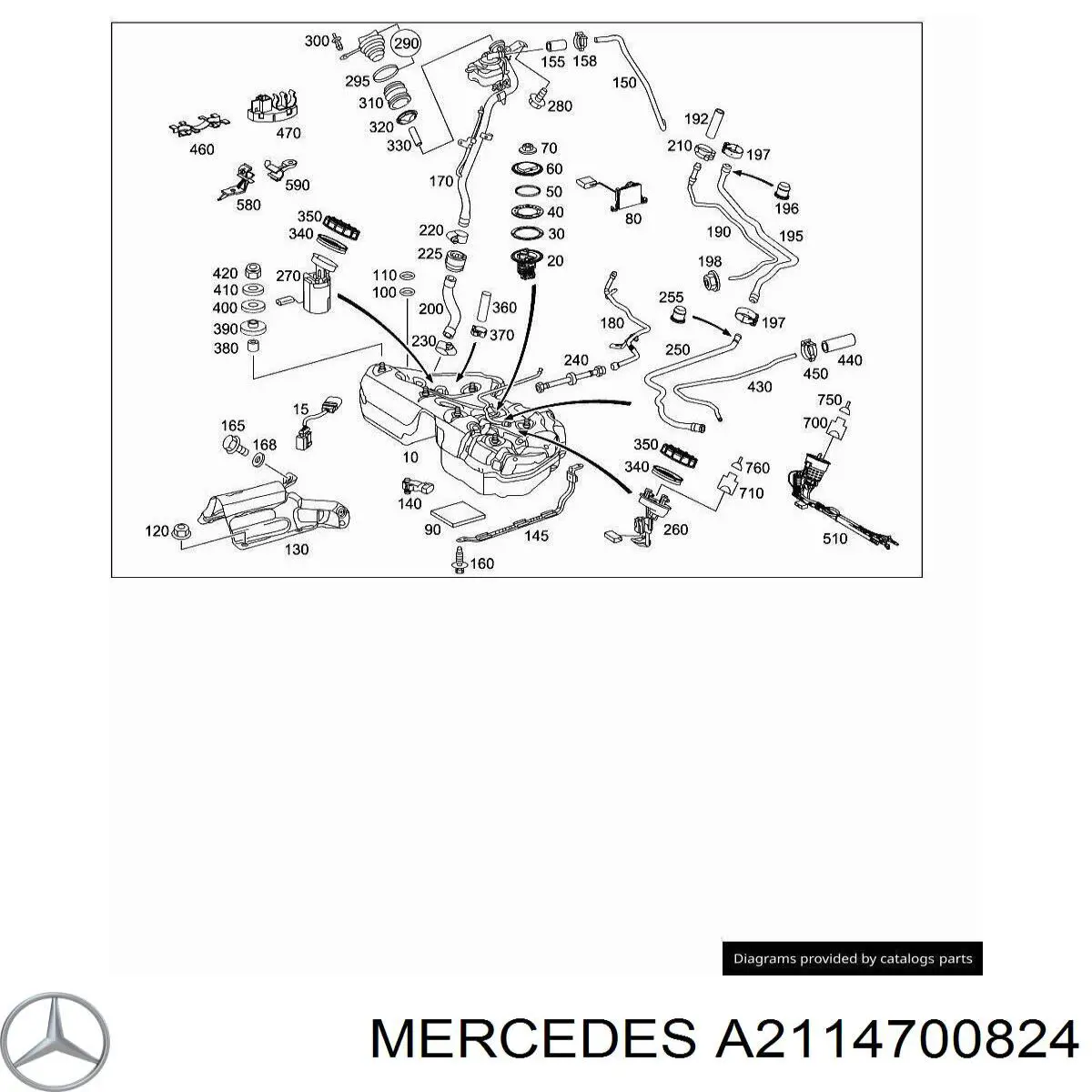  Mercedes A2114700824 preço, a partir de  