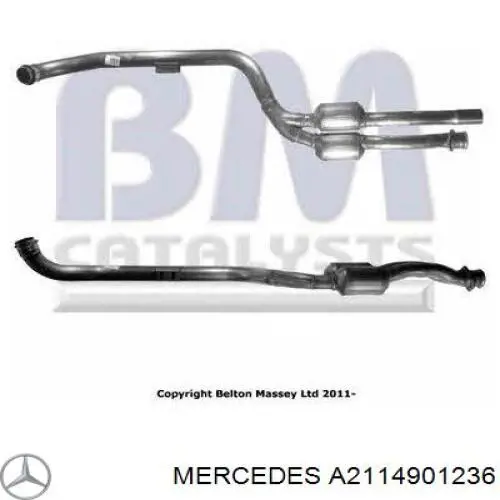 Convertidor - catalisador Mercedes A2114901236 preço, a partir de 415,39 USD