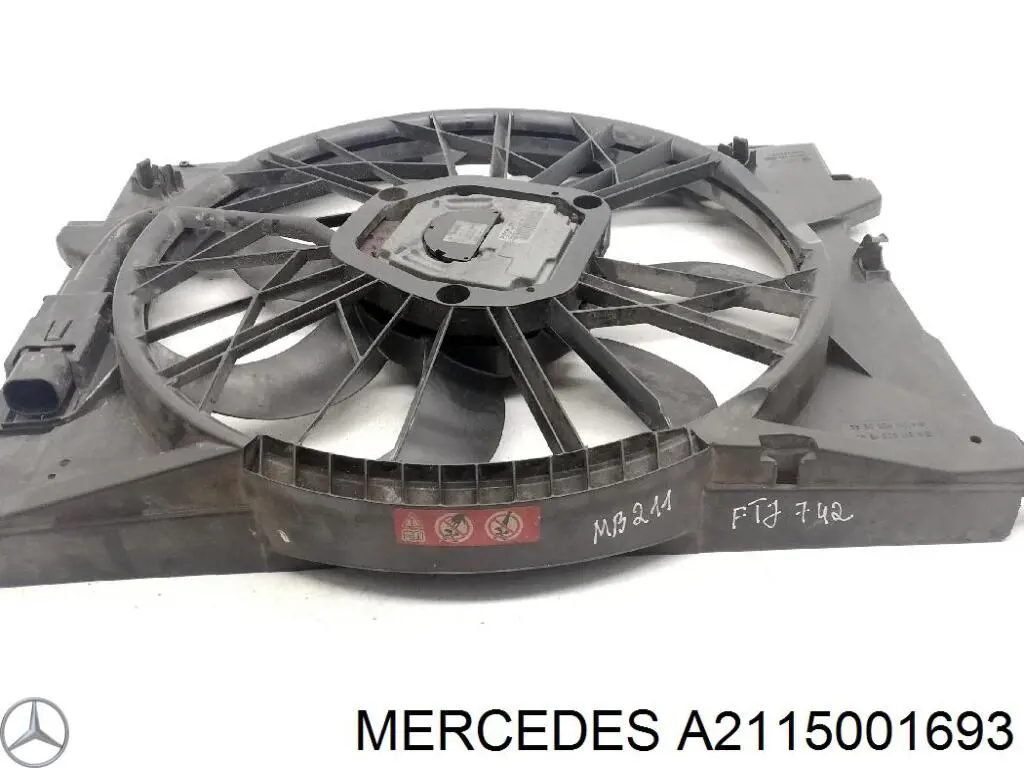 Ventilador elétrico de esfriamento montado (motor + roda de aletas) direito Mercedes A2115001693 preço, a partir de 188,98 USD