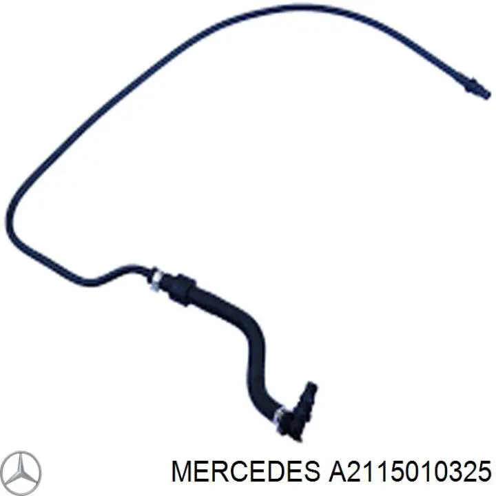 A2115010325 Mercedes Mangueira superior do tanque de expansão
