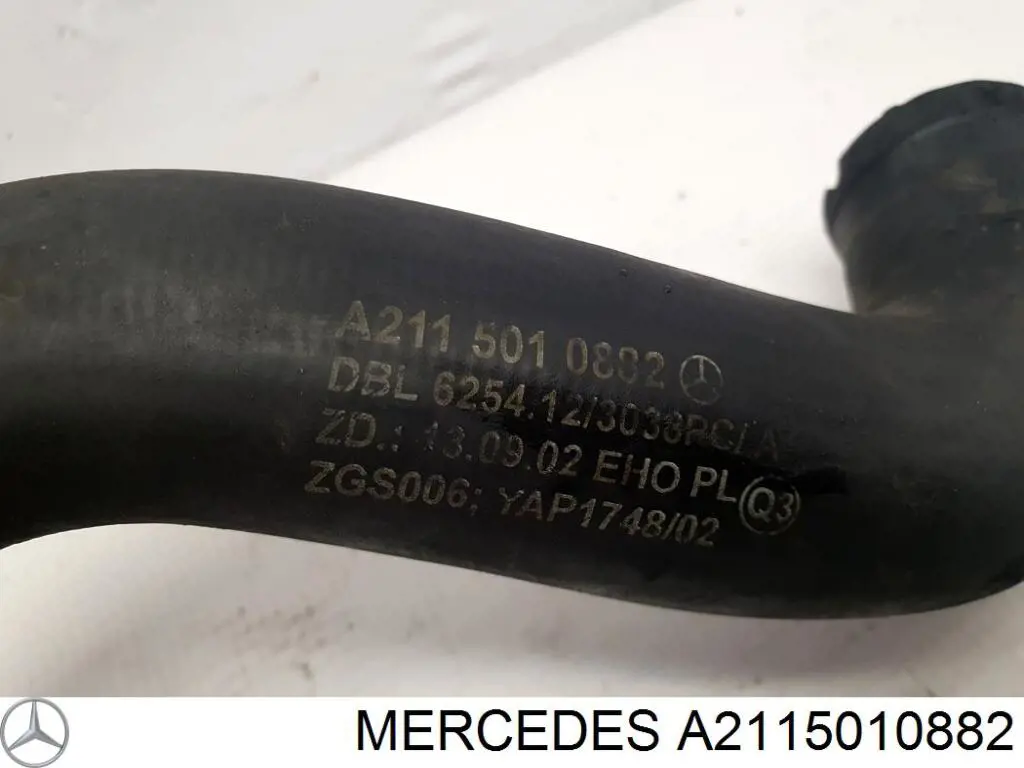 Mangueira (cano derivado) inferior do radiador de esfriamento Mercedes A2115010882 preço, a partir de 21,99 USD