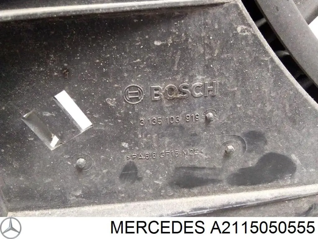 A2115050555 Mercedes Ventilador elétrico de esfriamento montado (motor + roda de aletas)