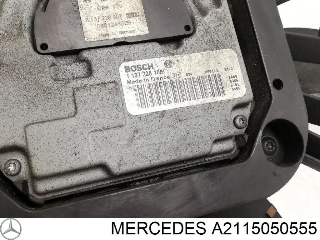Compre A2115050555 Mercedes Ventilador elétrico de esfriamento montado (motor + roda de aletas)