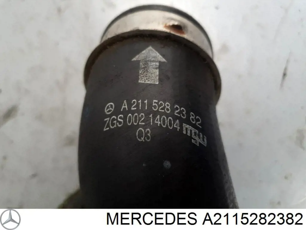 A2115282382 Mercedes Mangueira (cano derivado) de intercooler