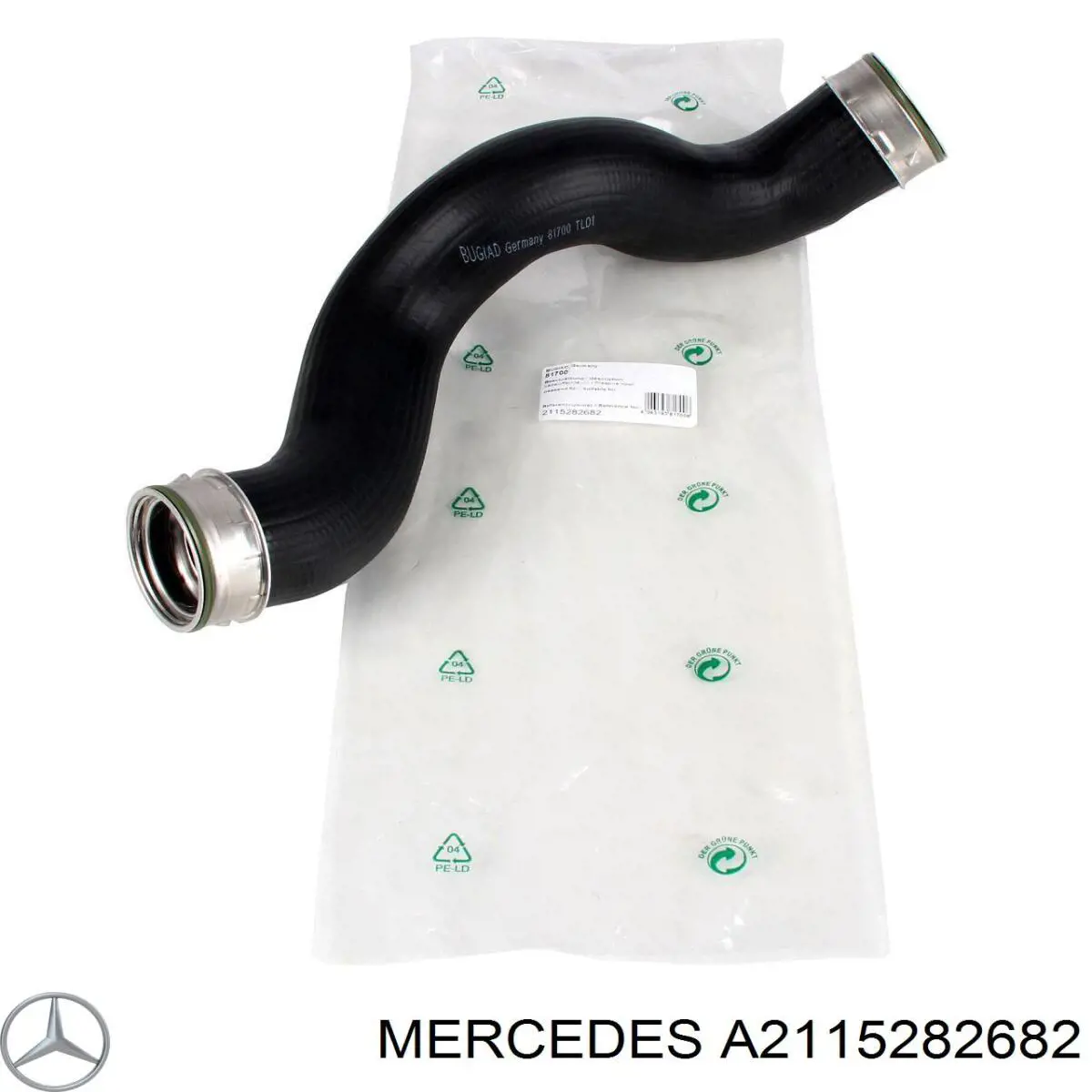 Mangueira (cano derivado) de intercooler Mercedes A2115282682 preço, a partir de 64,97 USD