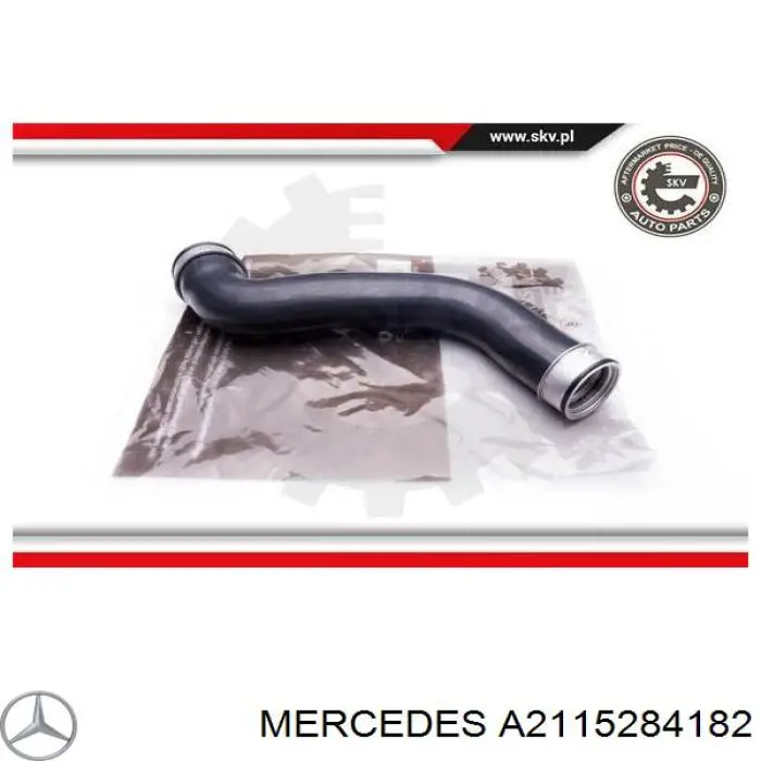 A2115284182 Mercedes Mangueira (cano derivado) de intercooler