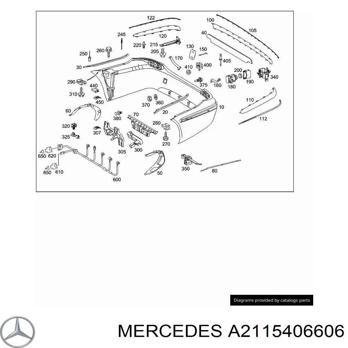 Cabo (fio) de sensor de estacionamento do pára-choque traseiro Mercedes A2115406606 preço, a partir de 105,71 USD
