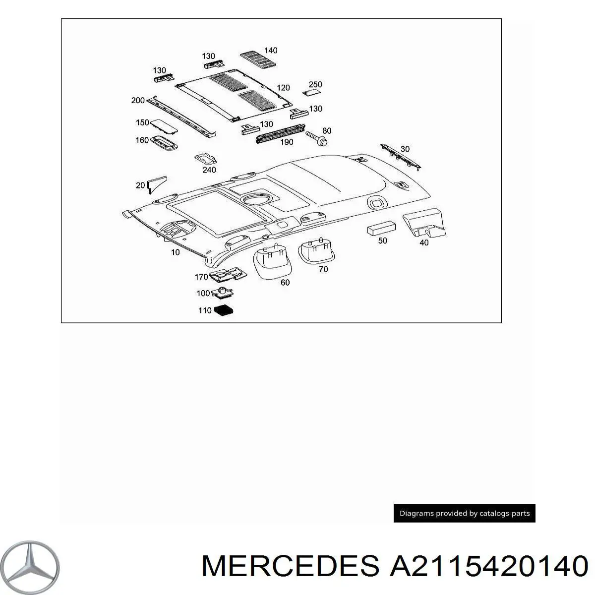 A2115420140 Mercedes Display do sensor de estacionamento