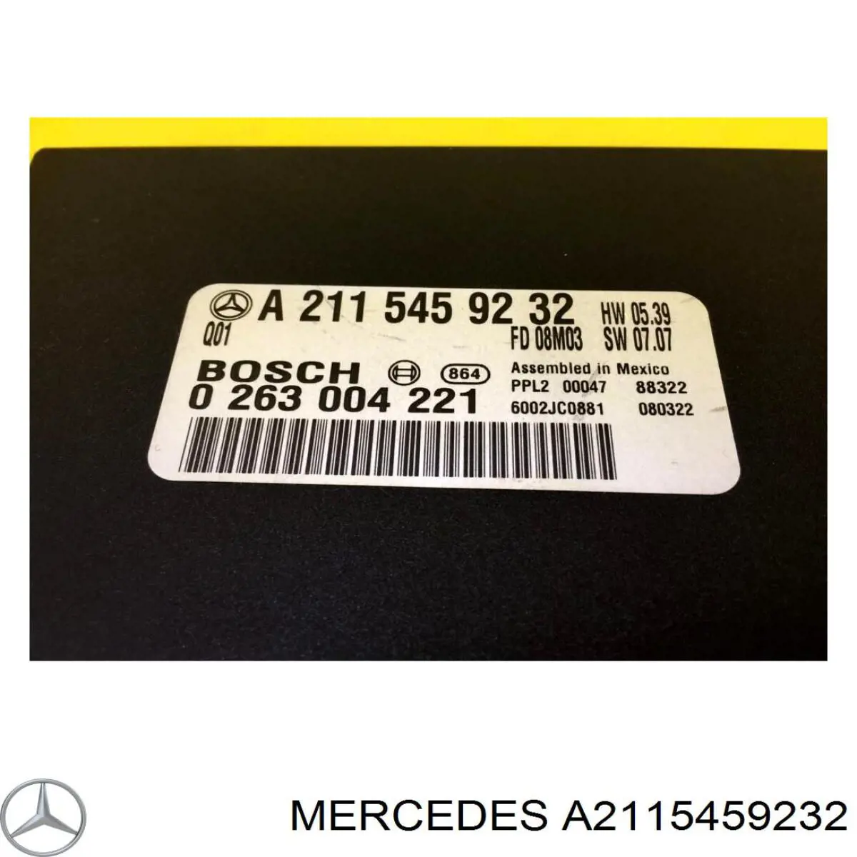 A2115459232 Mercedes Módulo de direção (Centralina eletrônica) de sensor de estacionamento