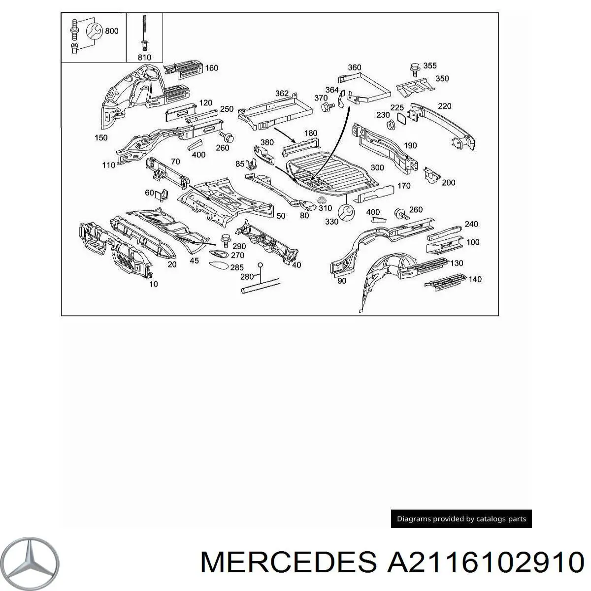 A2116102910 Mercedes 